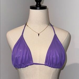 Y2K Purple Halter Bikini Top from JAMAICA 🇯🇲